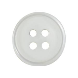 Milward White 4-Hole Buttons - 12mm (Pack of 6)