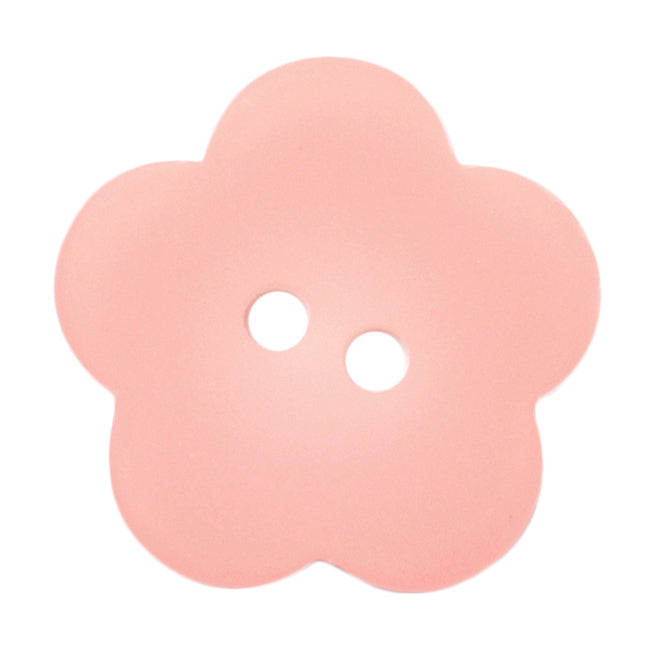 Pink five-petal flower button