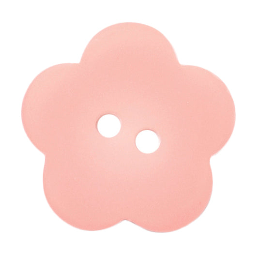 Pink five-petal flower button