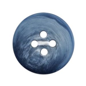 Milward Marbled 4-Hole Buttons 15mm - Blue (Pack of 4)
