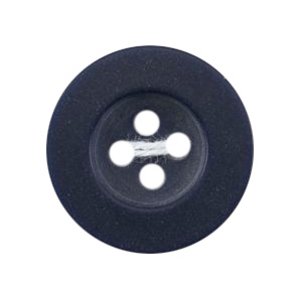 Milward Rimmed 4-Hole Buttons 17mm - Navy (Pack of 3)