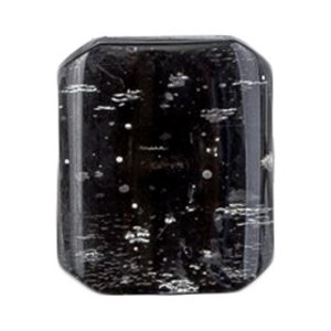 Milward Black and Silver Fleck Rectangle Buttons - 20mm (Pac