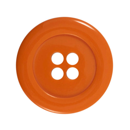 Chunky orange rimmed button with four holes