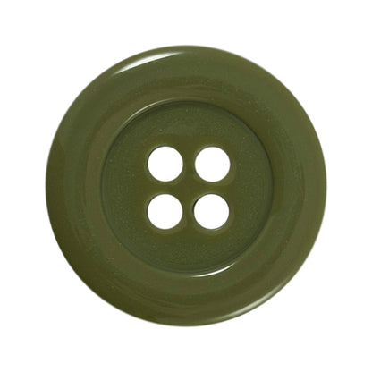 Chunky green rimmed button with four holes