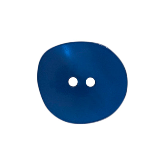 2 navy shaped pearlescent Milward 2 hole buttons on a card