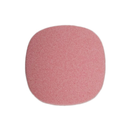 3 pink square matt shank Milward shank buttons on a card