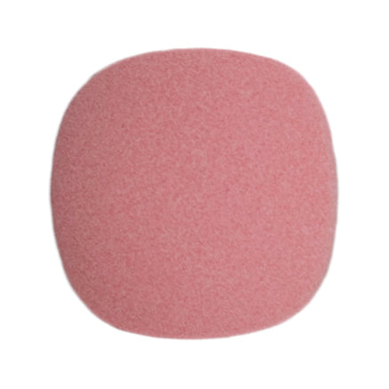 3 pink square matt shank Milward shank buttons on a card