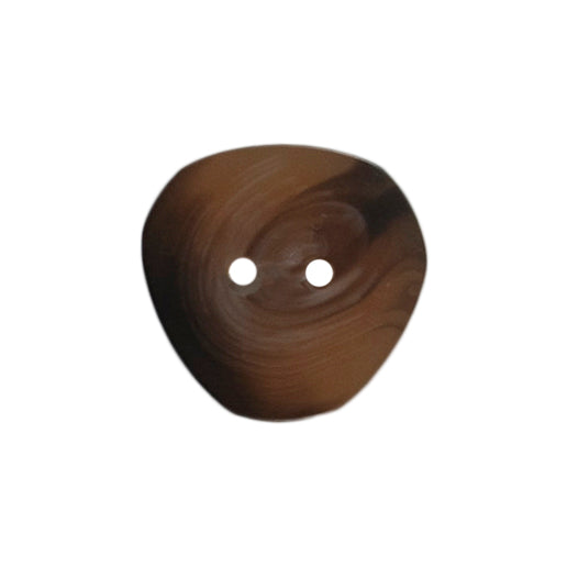 Four 18mm rounded triangle tortoiseshell buttons with a matt finish on a Milward card