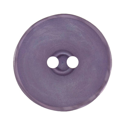 One 34mm large round matt lilac button with a shiny rim on a Milward card