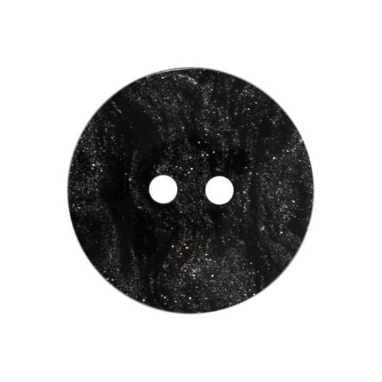 2 round, pewter buttons with a galaxy shimmer and 2 holes on a Milward card