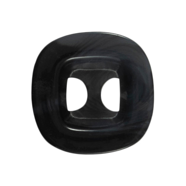 Black chunky square button on a Milward card