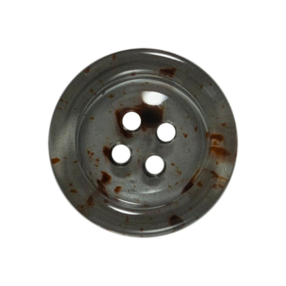 2 smoky buttons with bronze flecks on a Milward card