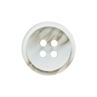 4 white, stone-coloured round buttons with a slightly tilted centre on a Milward card