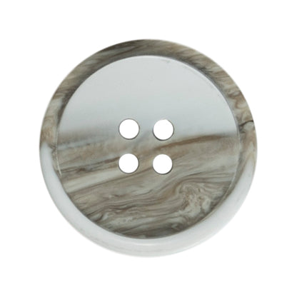 2 white, stone-coloured round buttons with a slightly tilted centre on a Milward card