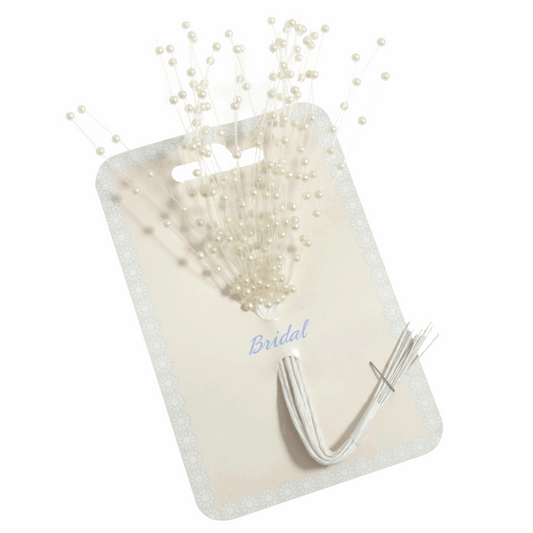 Cream Pearl Spray Stems - 2mm (Pack of 12 Stems)
