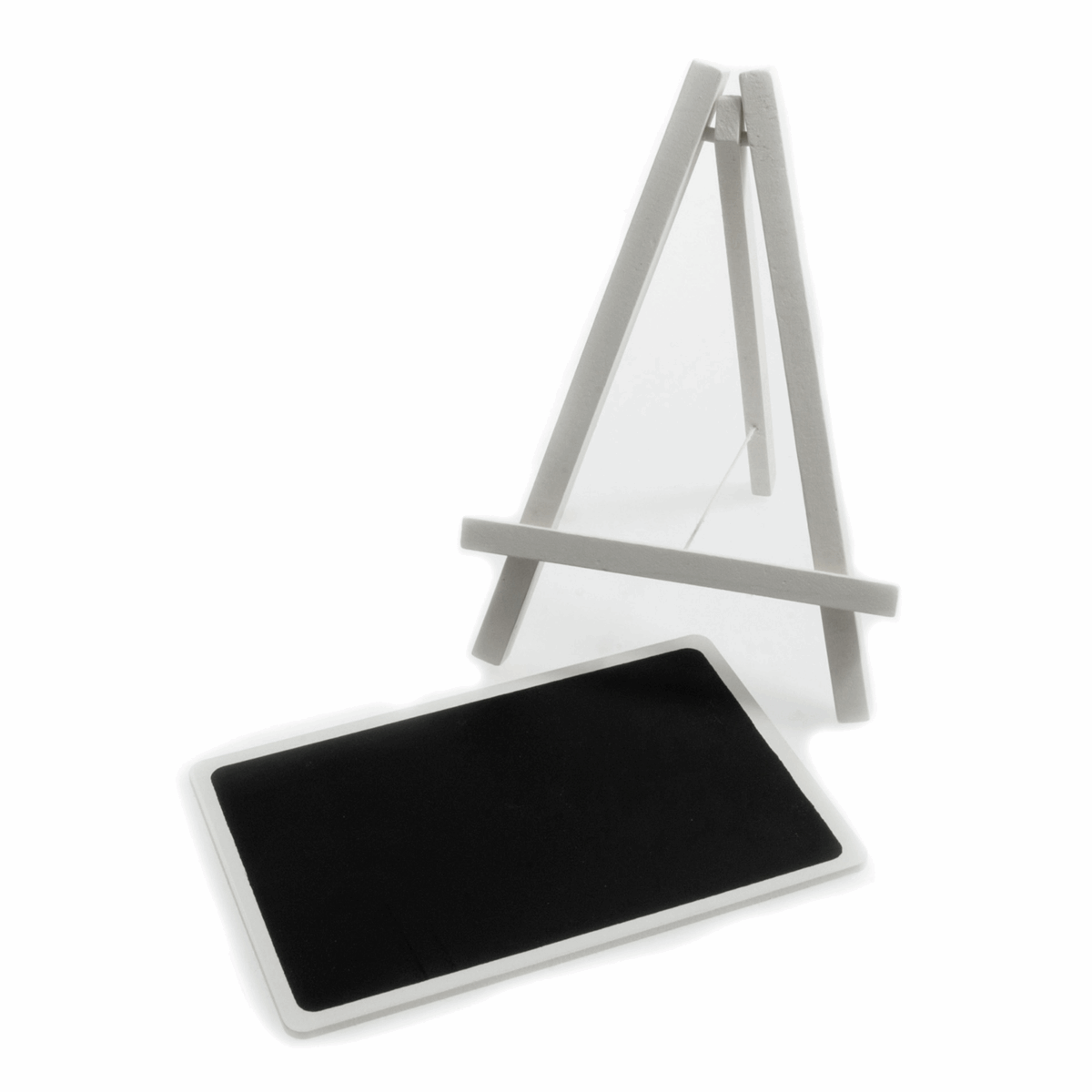 Rectangle Black Board Sign with White Easel (Pack of 4)