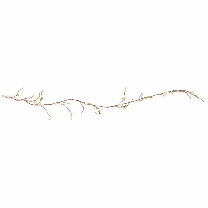 Pink and Green Blossom Garland - 140cm