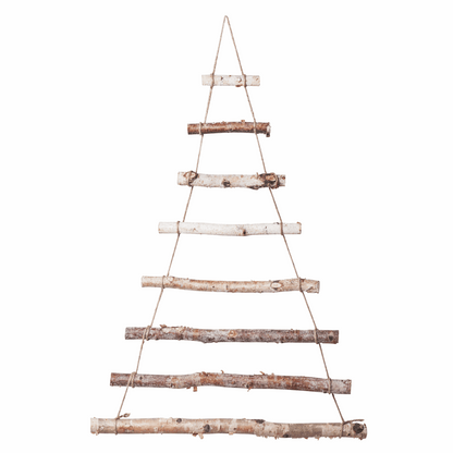 Birch Wall Hanging Christmas Tree