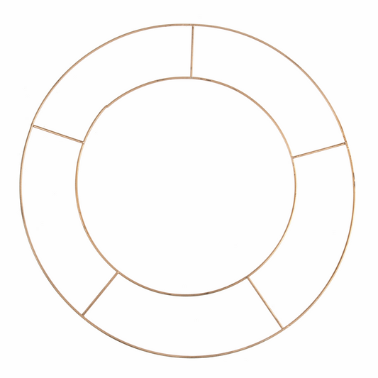 Metal Wire Wreath Ring - 20cm/8in