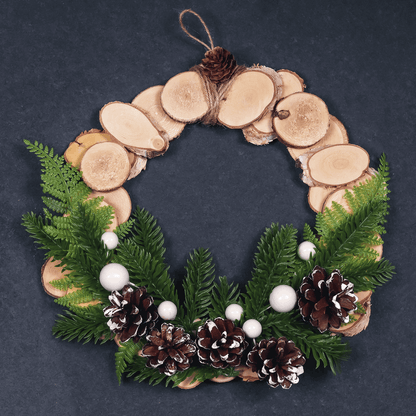 White Tipped Pine Cones (Pack of 9)