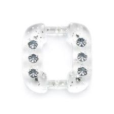 Clear imitation diamante buckle