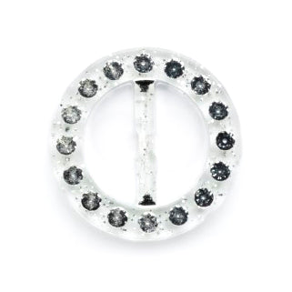 Clear imitation diamante buckle