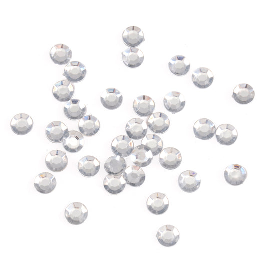 Pack of silver round craft gems