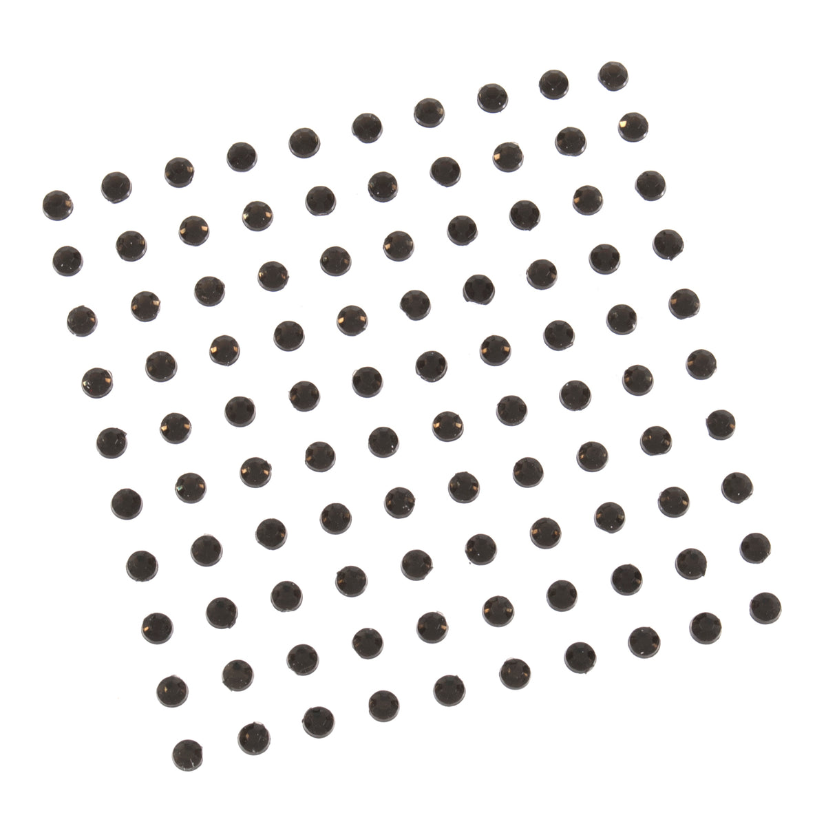 3mm black diamantes