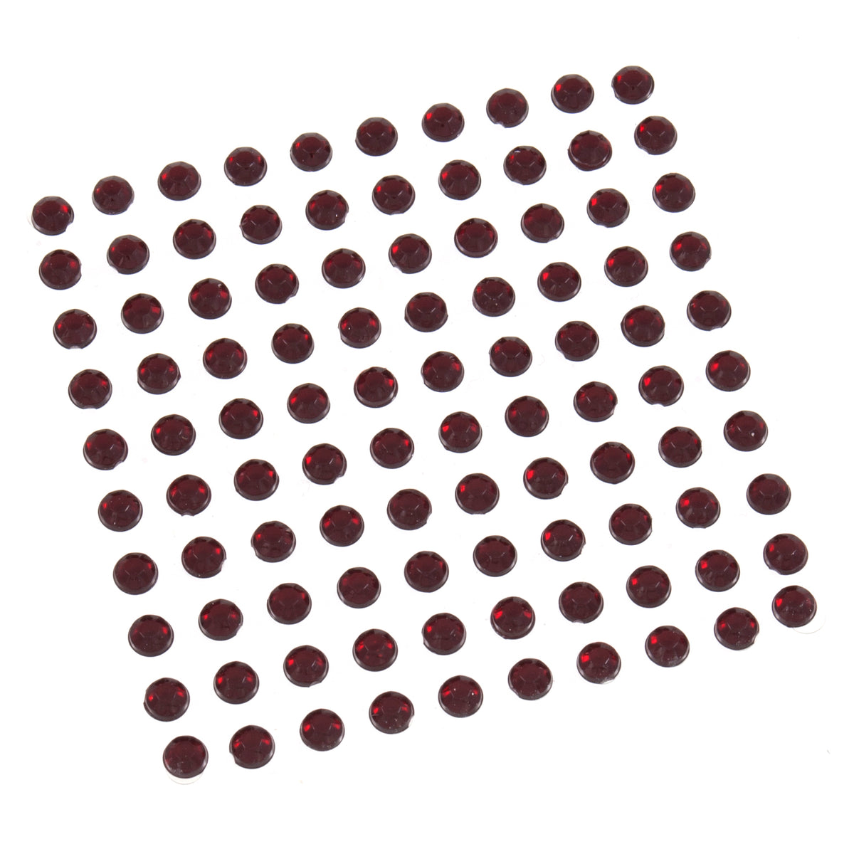 4mm burgundy diamantes