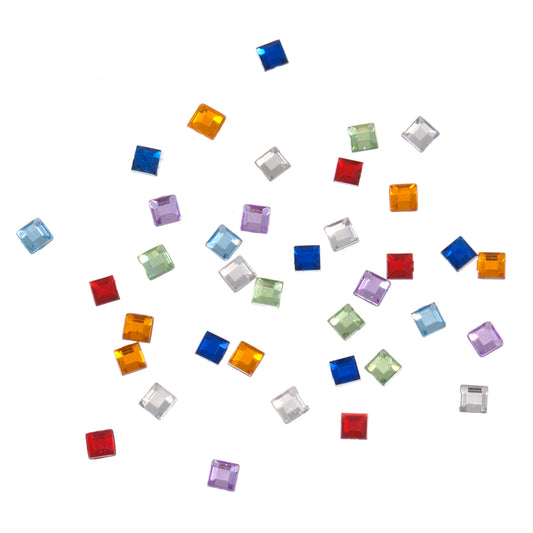 Pack of small assorted square craft mirrors