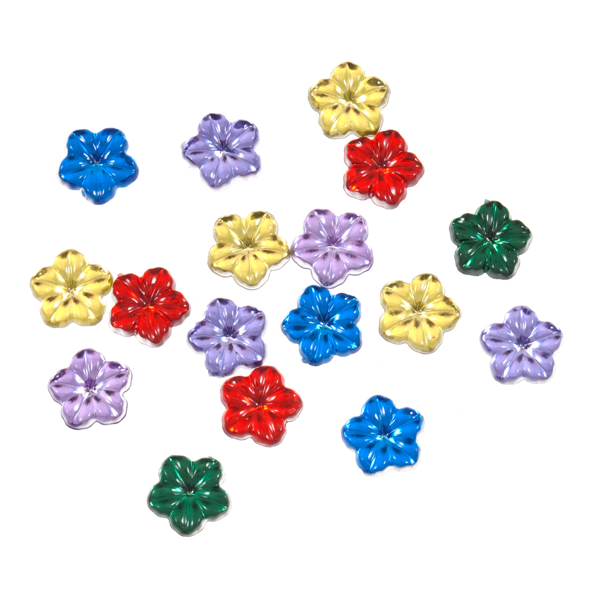 Assorted small mirror flower embellishments
