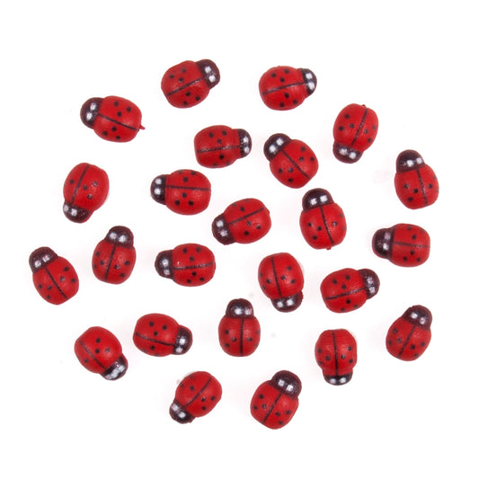 Mini ladybird craft embellishments