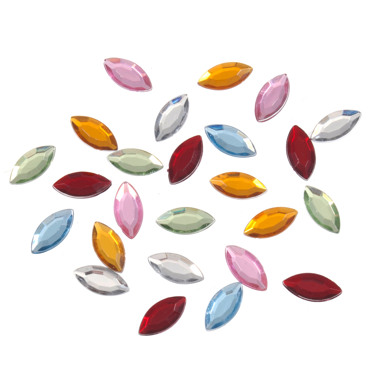 Small oval craft mirror pieces