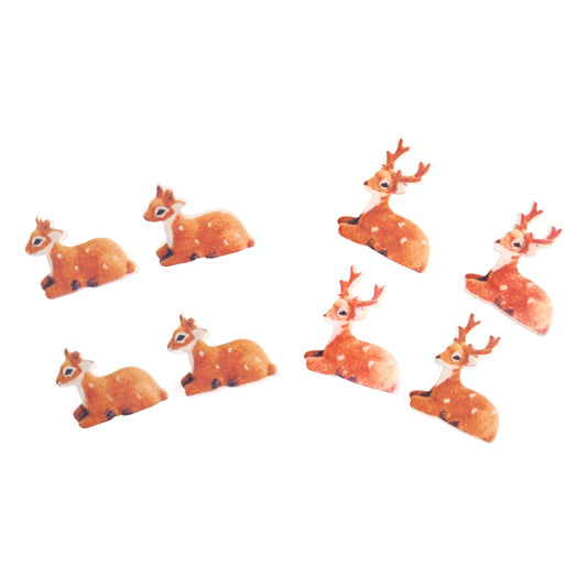 Pack of reindeer craft embellishments