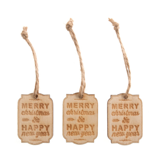 Pack of small Merry Christmas gift tags