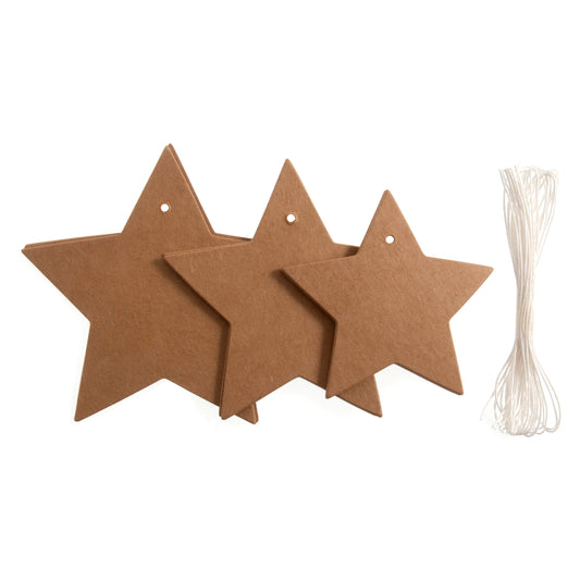 Pack of assorted star-design gift tags
