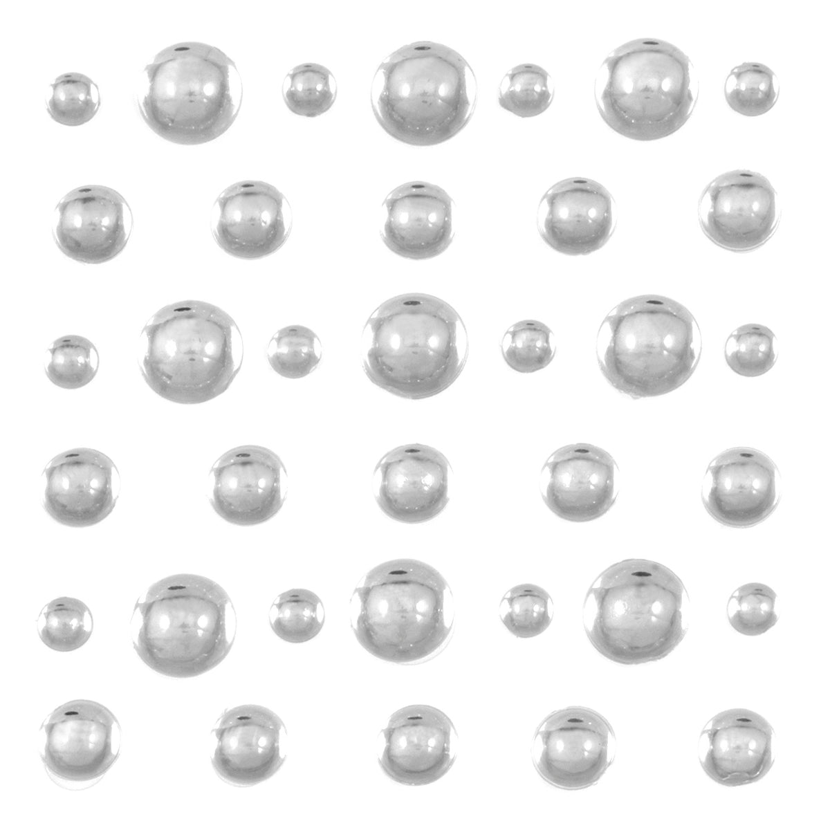 Assorted clear dome craft gems