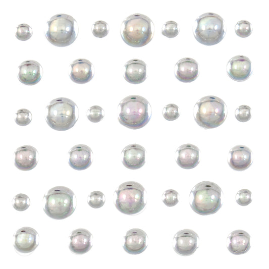 Assorted iridescent dome craft gems