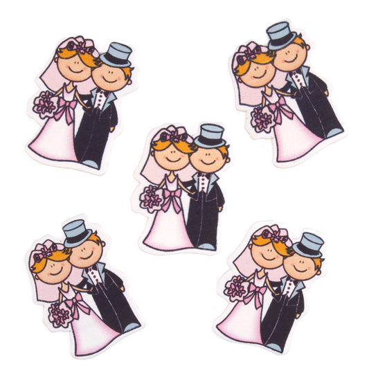 Pack of wedding couple embellishments