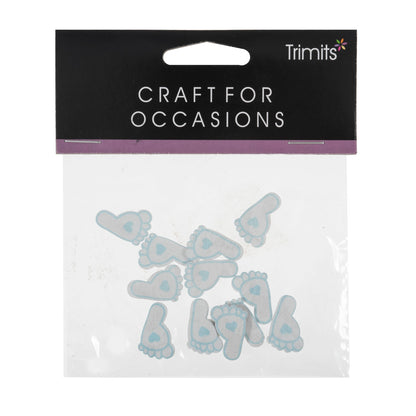 Pack of baby feet craft embellishments