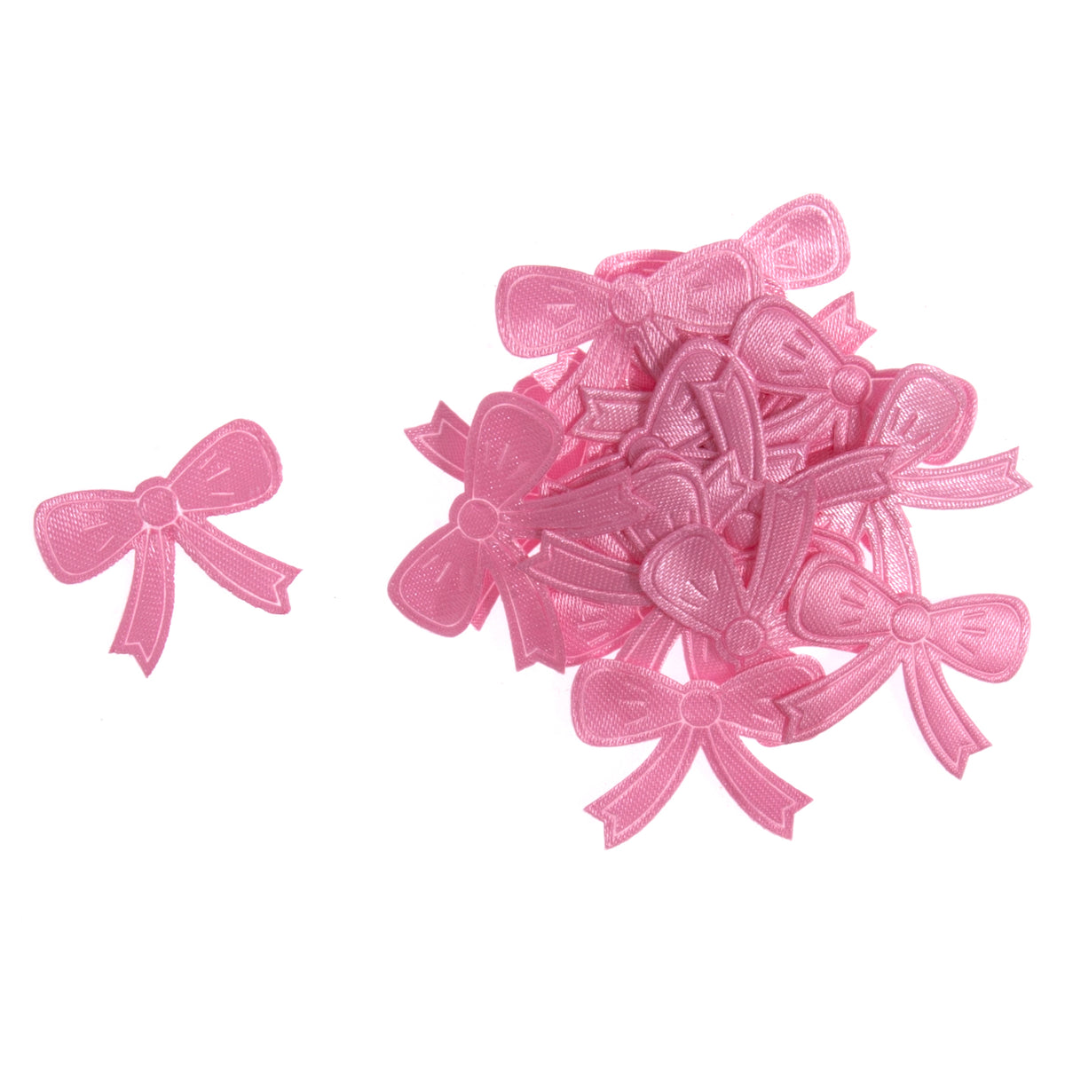 A bag of small pink bows
