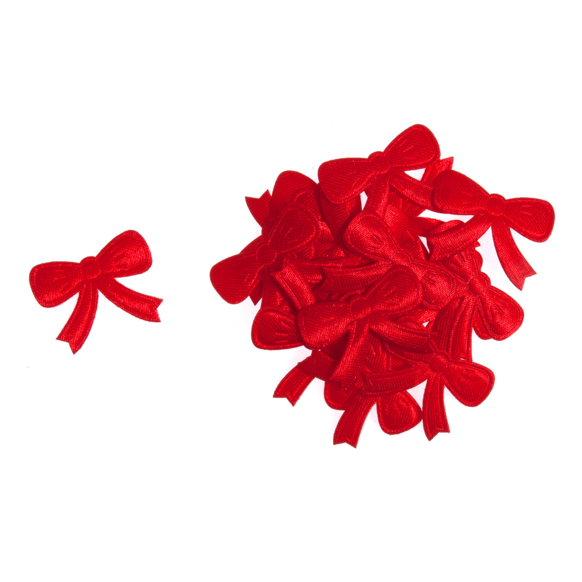 A bag of small red bows