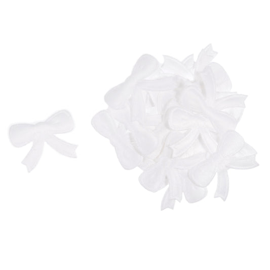 A bag of small white bows