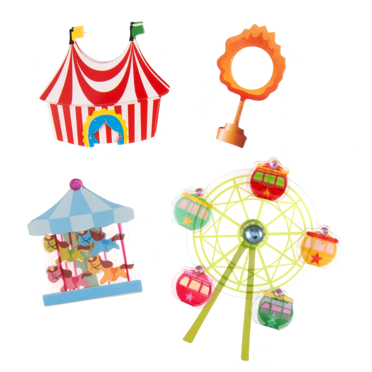 Circus and fairground craft embellishments