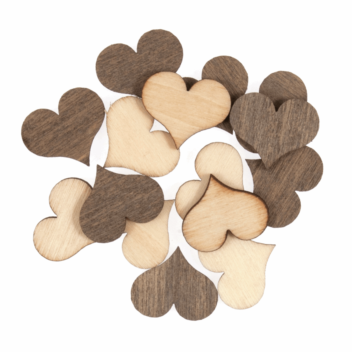 Trimits Craft Wooden Hearts - Assorted Pack of 16