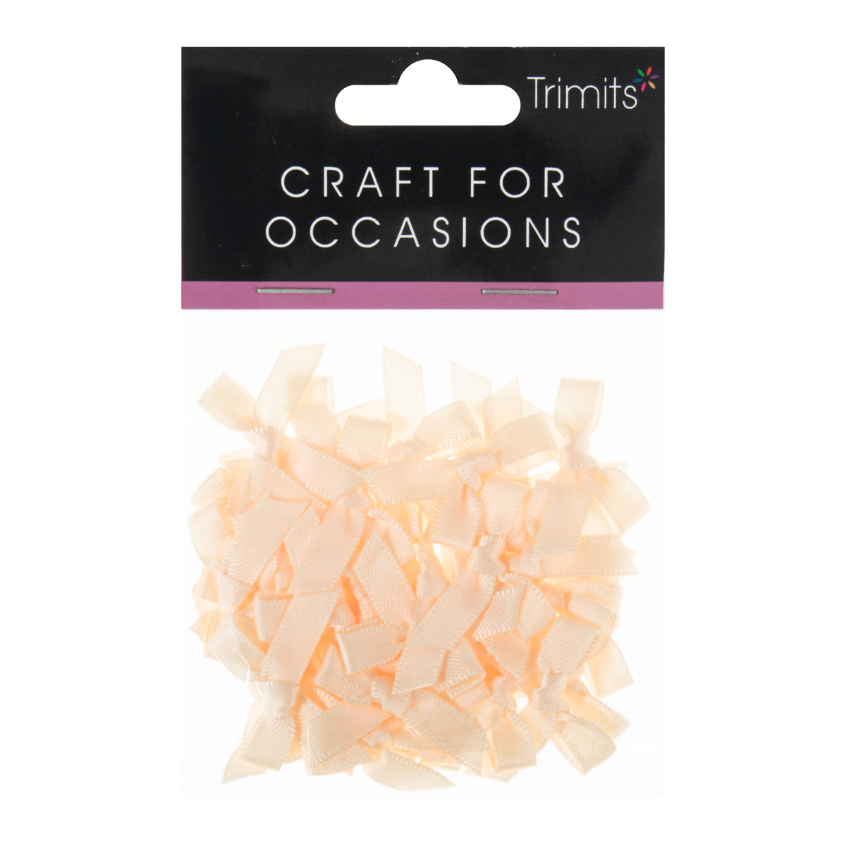 Small cream satin ribbon bows