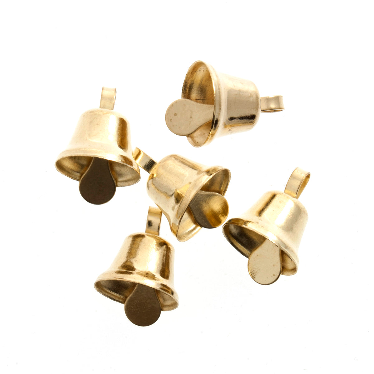 Pack of gold 10mm liberty bells