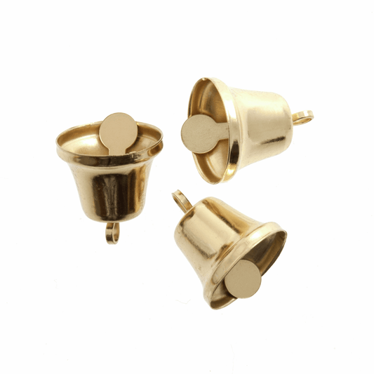 Trimits Gold Liberty Bells - 14mm (Pack of 5)