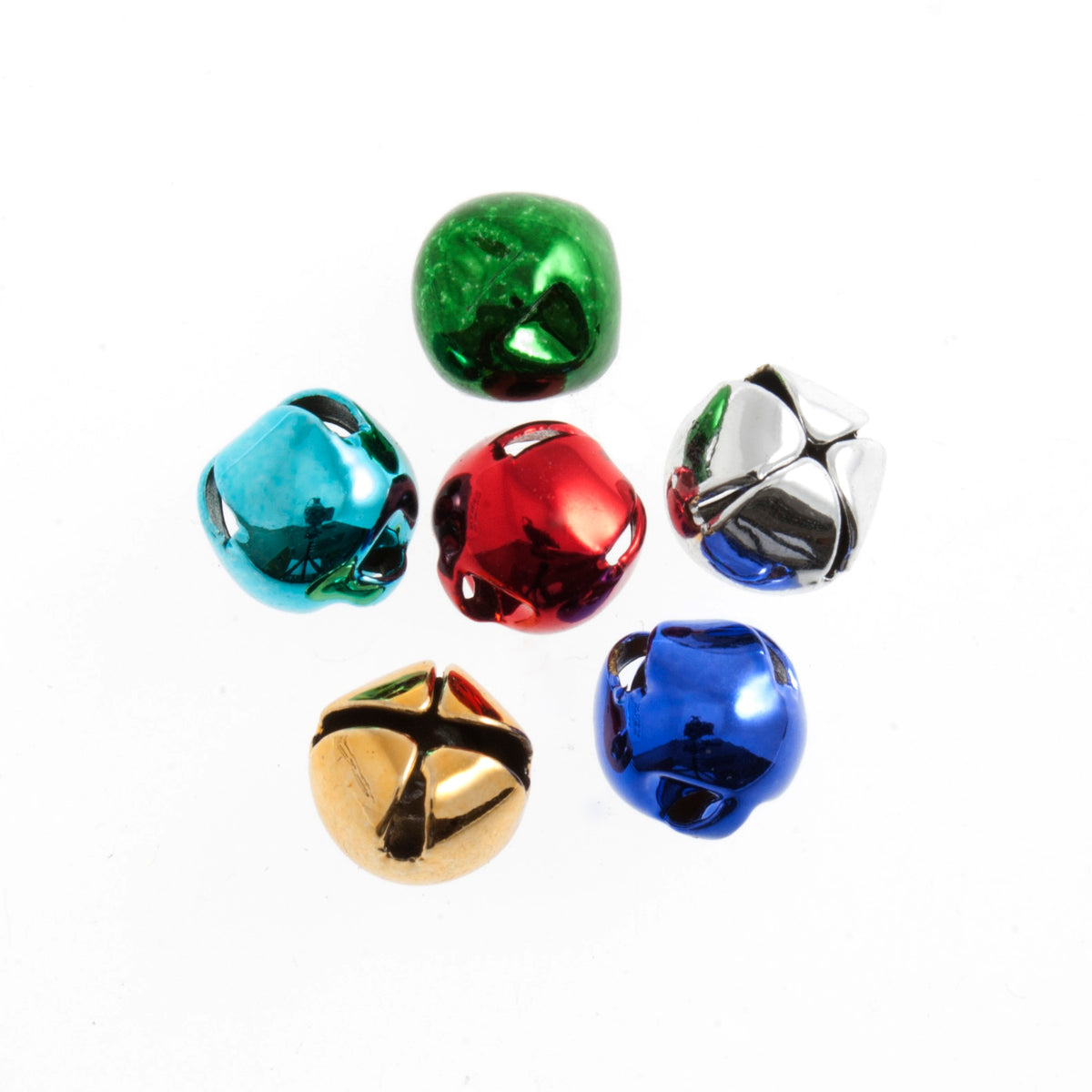 Assorted colour 10mm jingle bells
