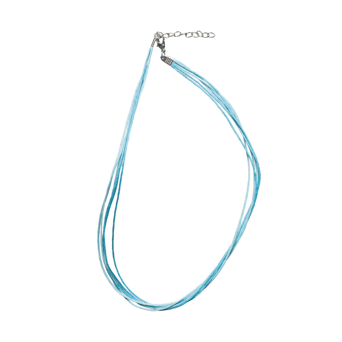 Blue waxed cord with clasp on a Trimits card